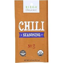 Riega Foods, Seasoning, Organic, Chili, Gf, Pack of 8, Size - 0.9 OZ, Quantity - 1 Case