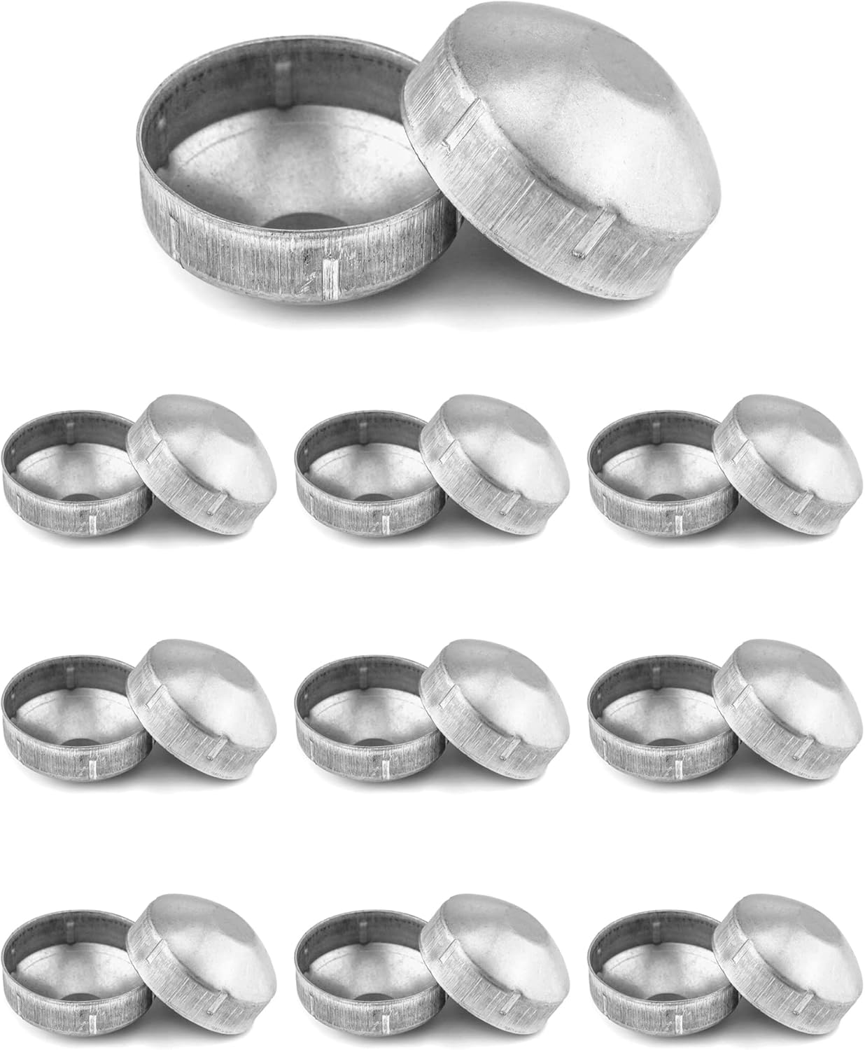 QWORK Fence Post Cap, 2-3/8" Chain Link Round End Cap for 2-3/8" Outside Diameter Post/Pipe, 20 Packs