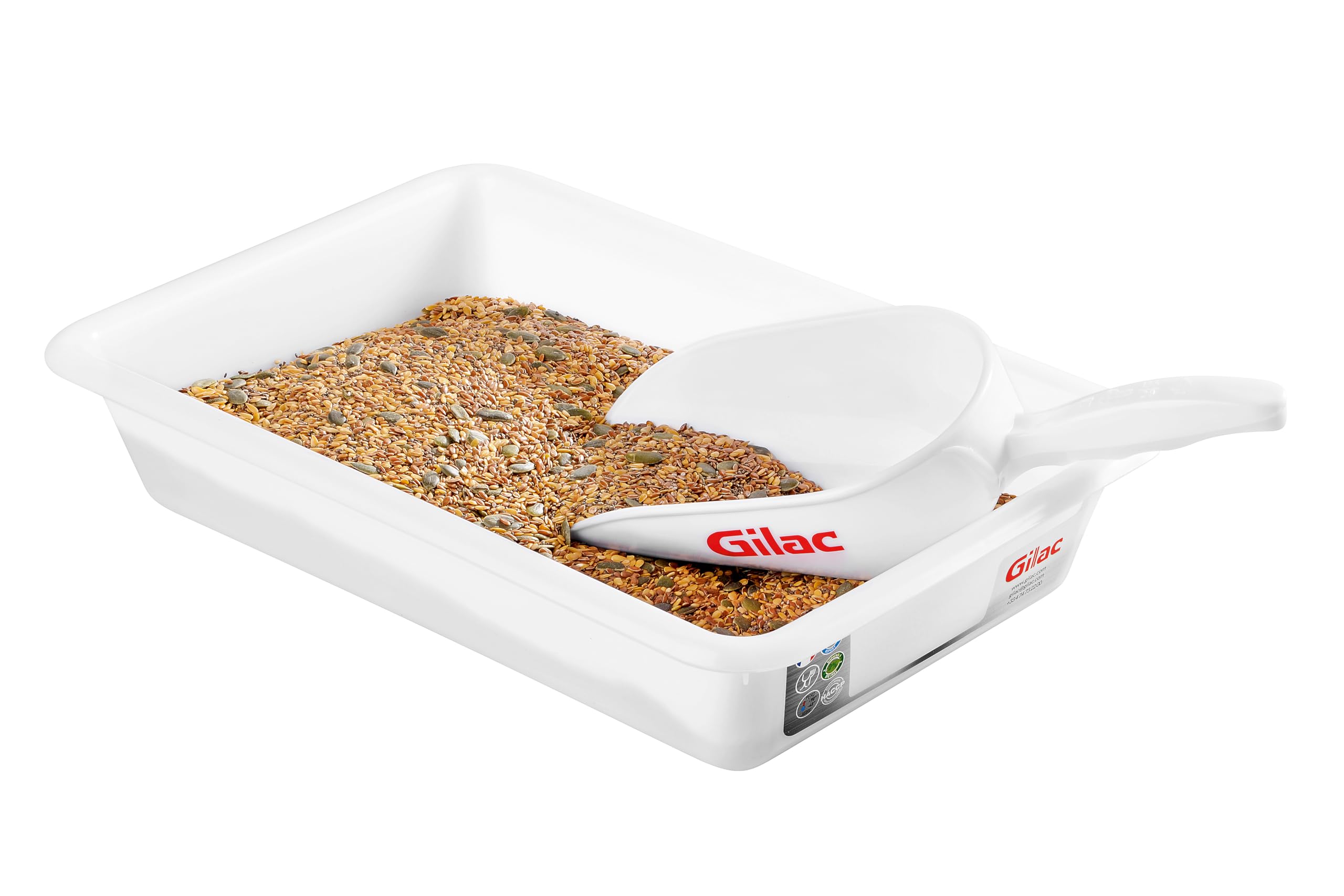 Gilac Haccp Plateau de boucher avec côtés hauts Bleu 3 l