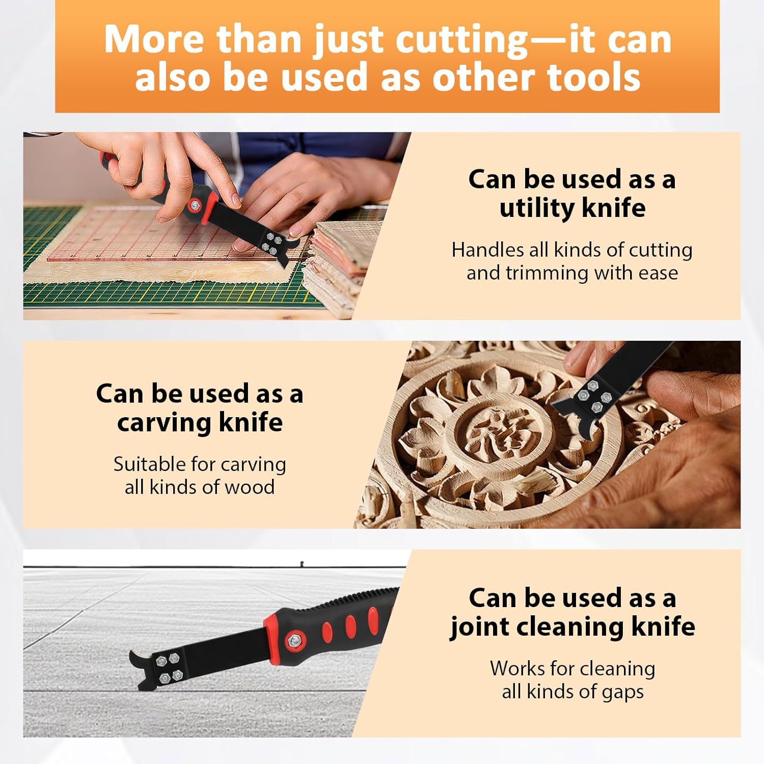 Foldable Drywall Cutting Tool, Gypsum Board Cutting Tool with Handheld Cutting Tool, Gloves, Storage Bag, Plasterboard Cutter 1.5-60cm Cutting Range, for Wall, Build, Decoration