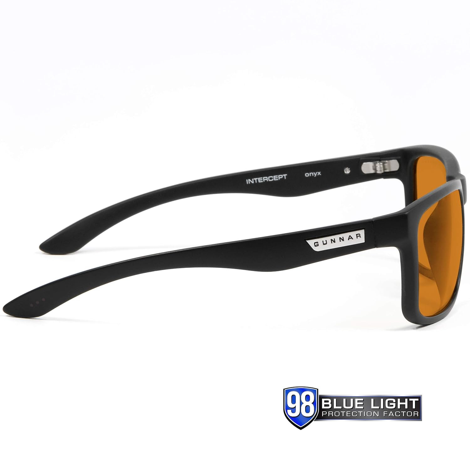 GUNNAR - Gaming and Computer Glasses - Blocks 65% Blue Light - Riot, Espresso, Amber Tint & Computer Glasses - Blocks 98% Blue Light - Intercept, Onyx, Amber Max Tint