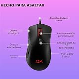 HyperX Pulsefire Raid - Ratón para juegos, 11 botones programables, RGB, diseño ergonómico, cómodos agarres laterales, personalización controlada por software, negro