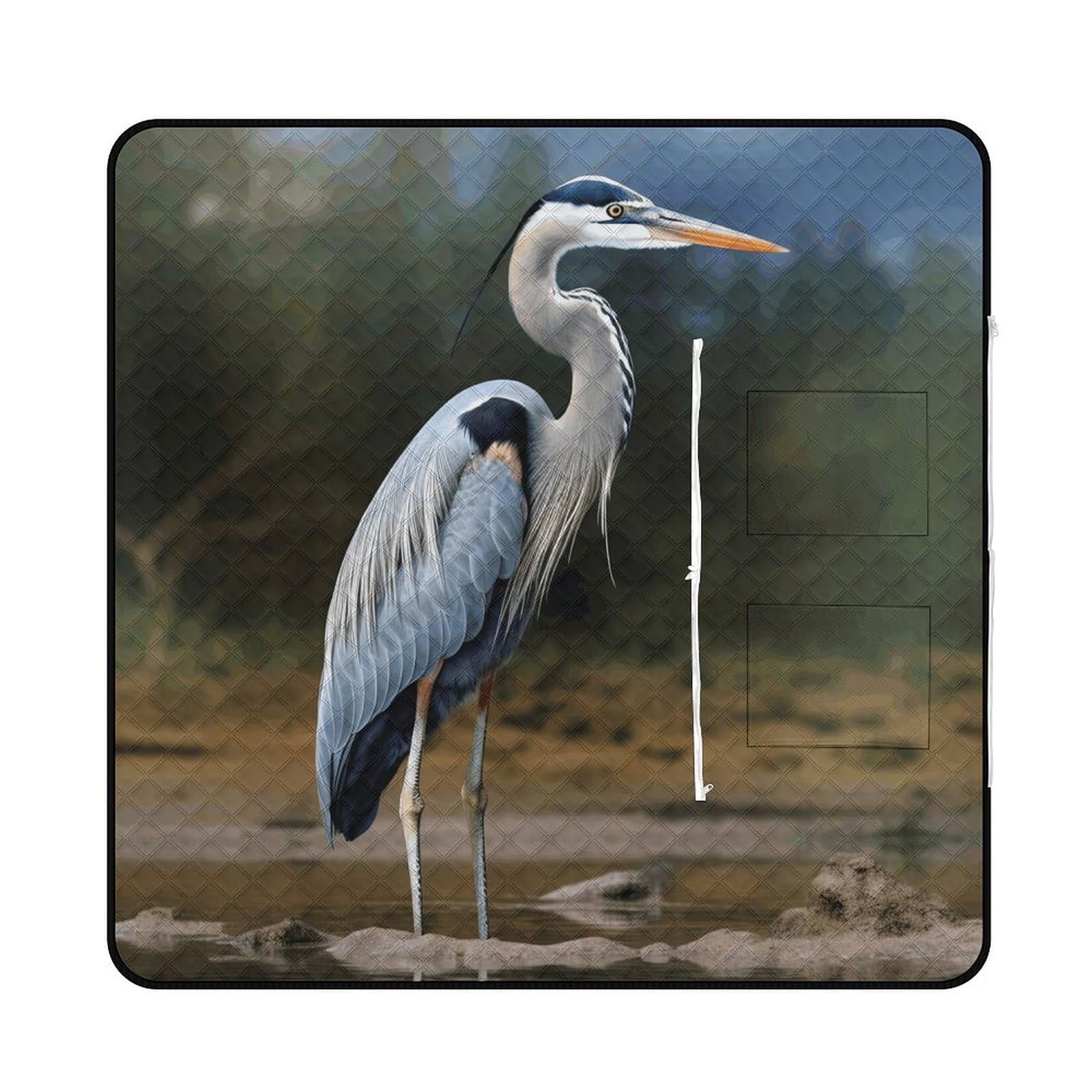 Tapis de pique-nique héron pliable pour vos sorties nature et journées plage en famille