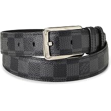 Pre-loved Black Damier Graphite Ceinture 90, Black