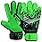 EFAH SPORTS Soccer Goalkeeper Gloves for Kids Boys Children Youth Football Goalie Gloves with Super Grip Protection Palms (Size 6 Suitable for 13 to 15 Years Old, Green)