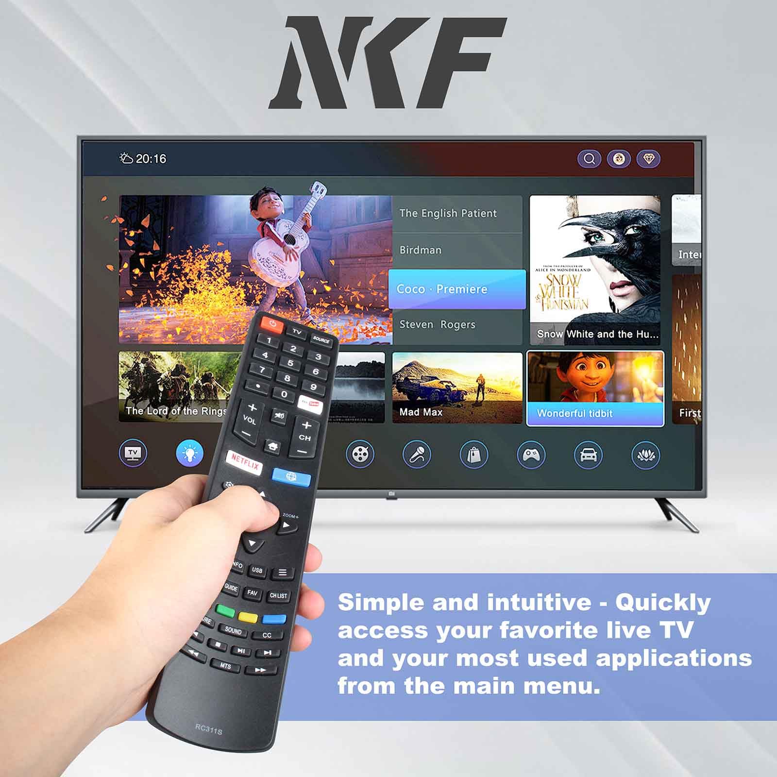 Amazon | RC311S 06-531W52-TY02X リモコン 交換用 TCL TVリモコン LT