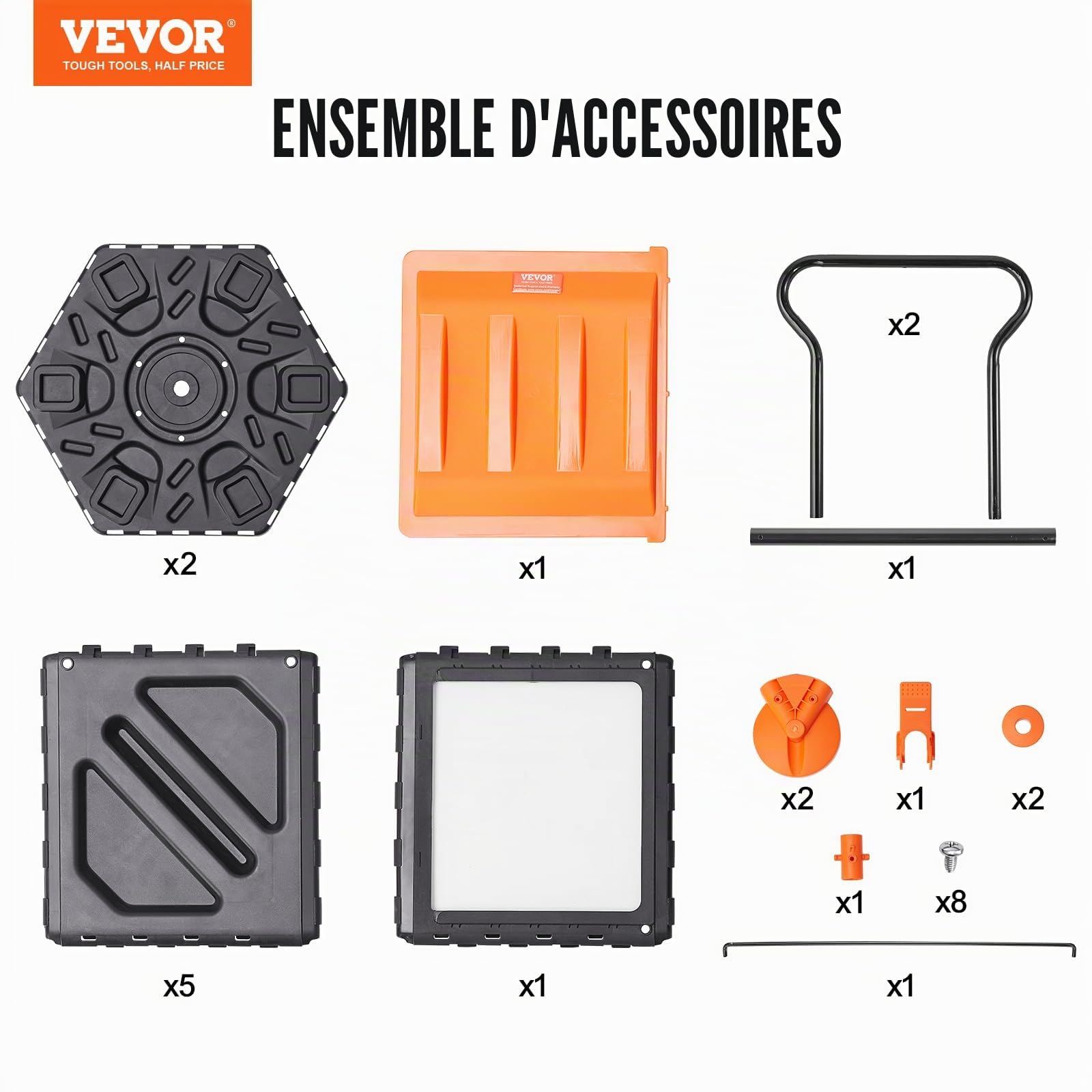 VEVOR Composteur de Jardin Rotatif 70 L Bac à Compost Rotatif 360° en PP et Acier sans BPA Charge 20 kg Chambre Unique pour Compostage des Déchets Organiques Cuisine Jardinier Terrasse Patio Extérieur