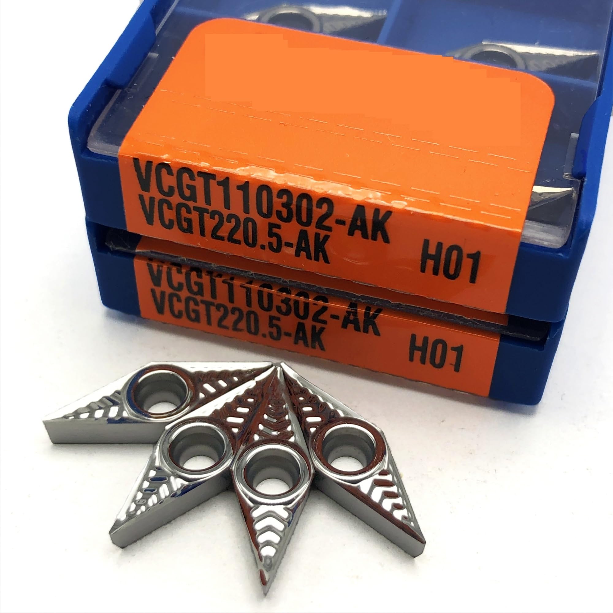 10 Uds. Herramienta De Corte Inserción Cuchilla Aluminio Herramientas CNC Torneado(VCGT110302 AK H01)