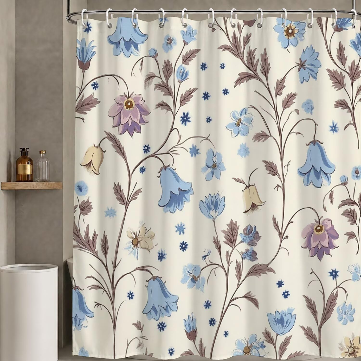 Rideaux de baignoire imperméable contre les éclaboussures de douche