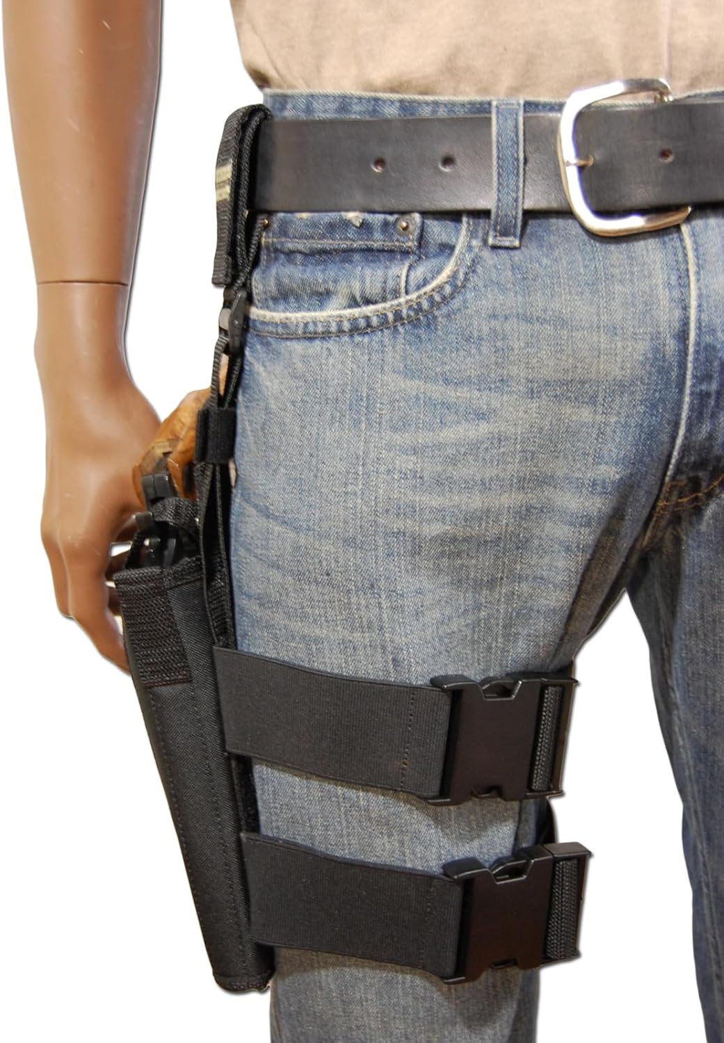 New Barsony Tactical Leg Holster for 6" .38 .357 .41 .44 Revolvers