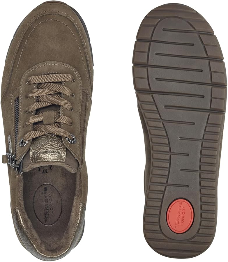 Tamaris Comfort 8 8 83706 29 707, Zapatillas Mujer, Caqui, 43 EU Ancho