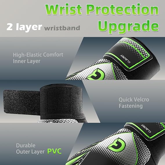 Goalkeeper Gloves Children and Teenagers Football Goalkeeper Gloves Football Gloves Double Protection Portability Super Hold