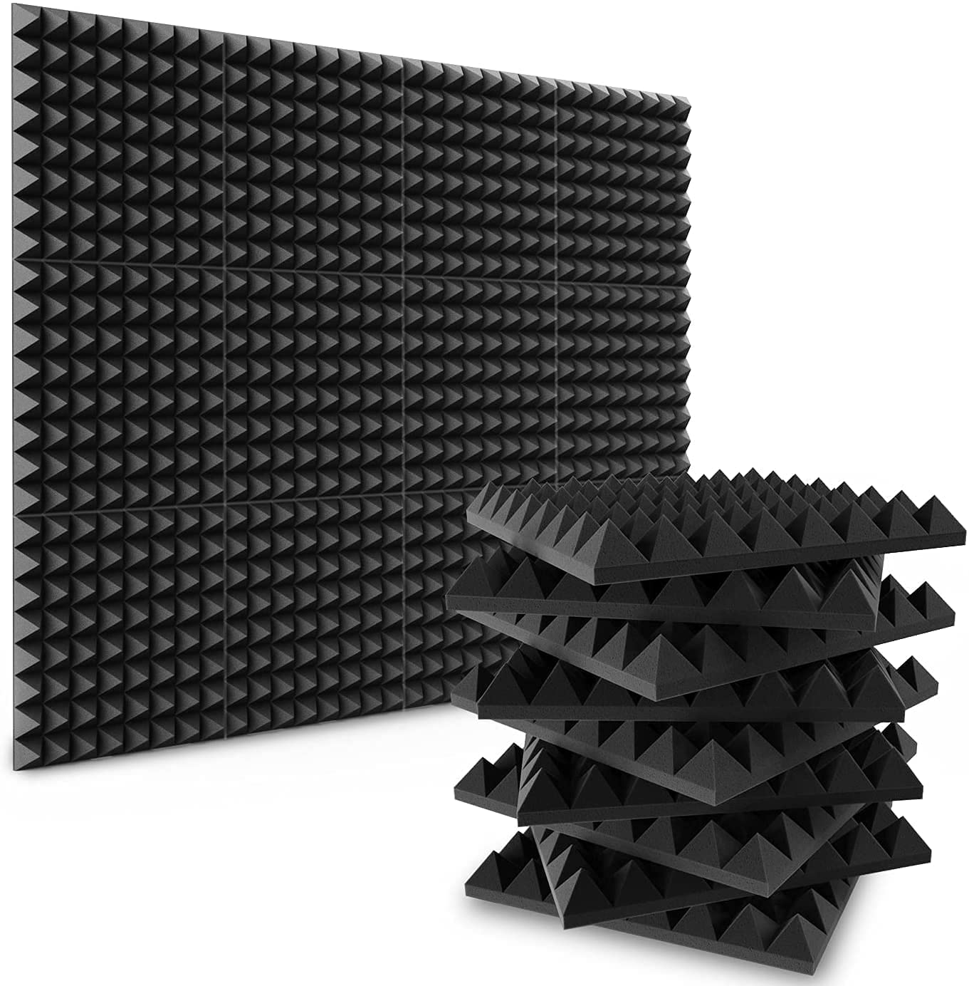 DWB Soundproof Padding Foam Panels, Acoustic Foam Panel Wedge Studio ...
