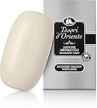 Tesori d'Oriente - White Musk Solid Soap, Aromatic Soap, Amber Fragrance, 125 g