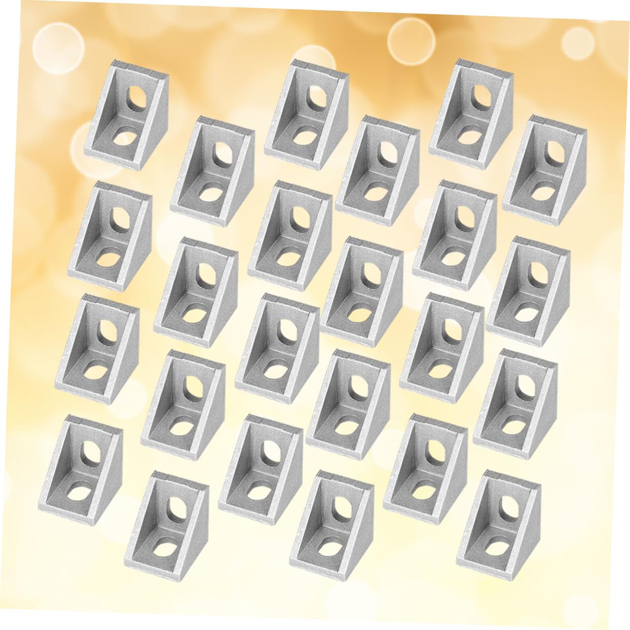 50 Stück Teiliges Aluminiumlegierung Winkelverbinder Eckverbinder für Aluminiumprofil Nut Aluminiumprofil Befestigungsmaterial für Cnc Robotik Projekte