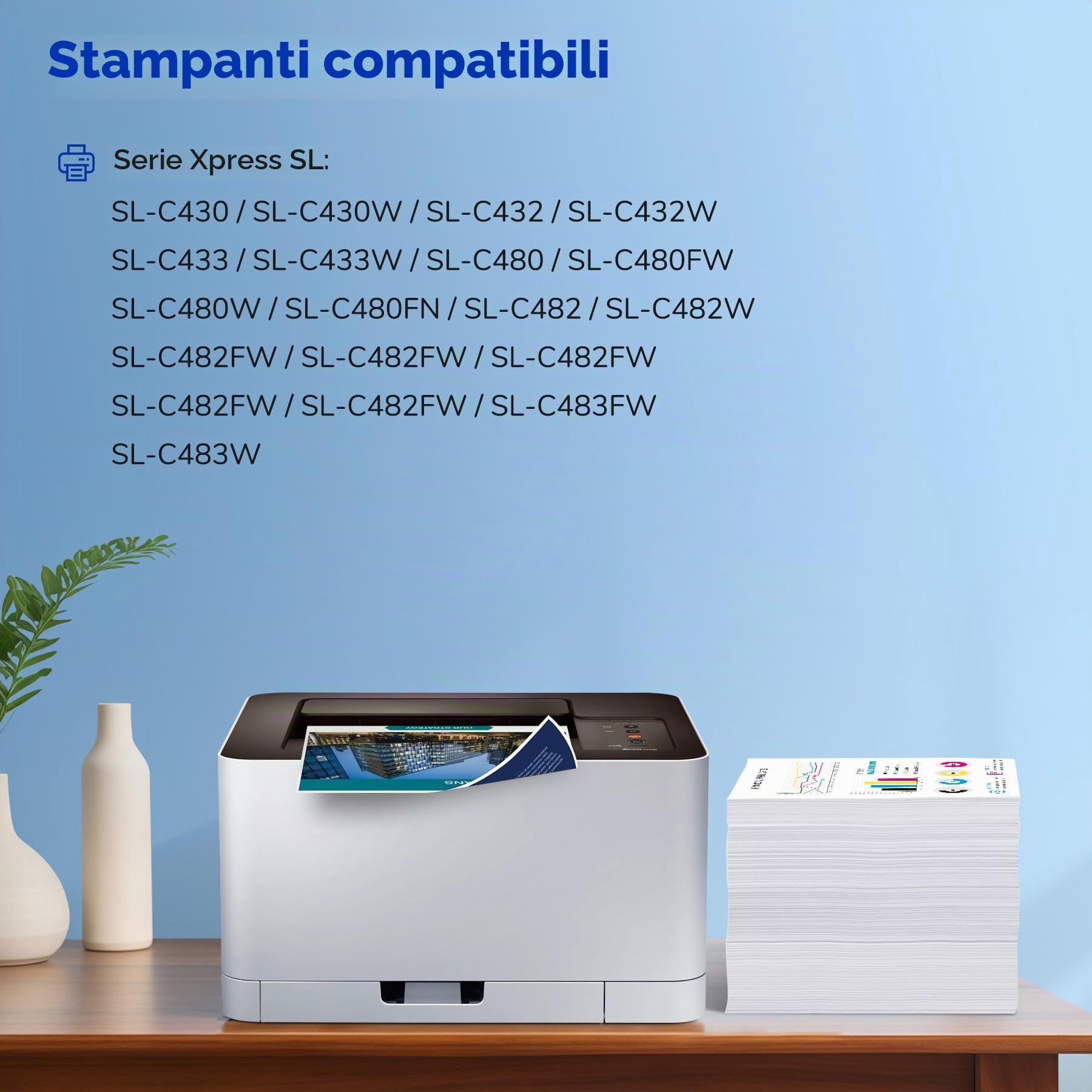 7Magic Toner Cartuccia Compatibile per Samsung CLT-P404C CLT-K404S CLT-Y404 | Compatibile per Toner Samsung Xpress C430W C480FW C480W SL C480 C430 C48X C43X C480FN