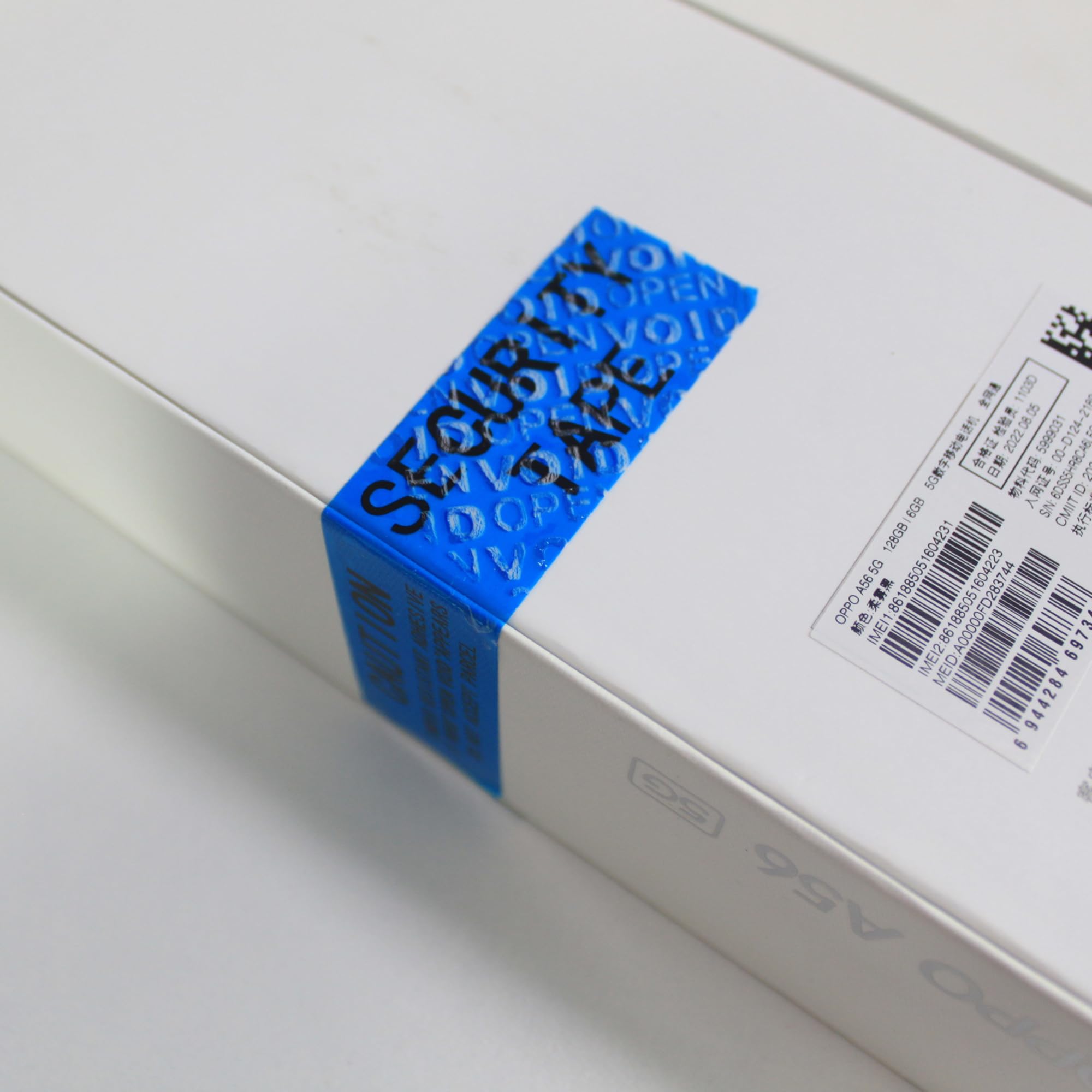 2 rollos Non-transfer de cinta adhesiva de seguridad void a prueba de manipulaciones (1 pulgadas x 55 yards x 2 mil, banda de garantía de seguridad, azul)