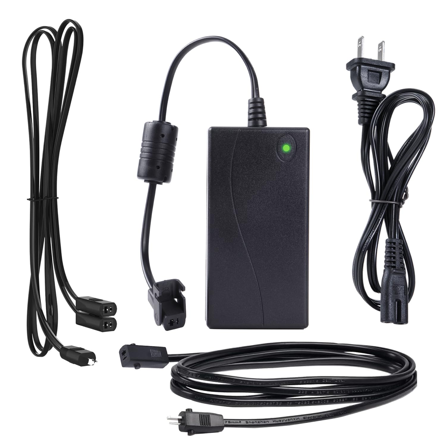 Power Recliner Power Supply, 2Pin Recliner Power Cord Replacement AC/DC 2 Kinds of Extension Cable 29V 2A Adapter Compatible with Most Models for