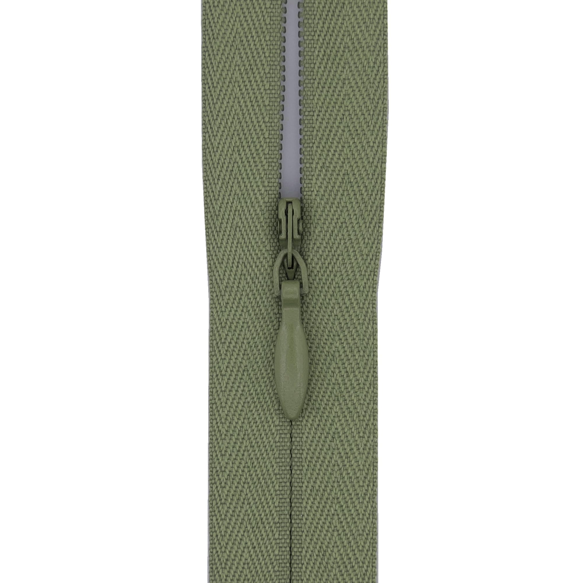 #3 Invisible Zips, 1 Pack, 16 Inch, Sage Olive Green