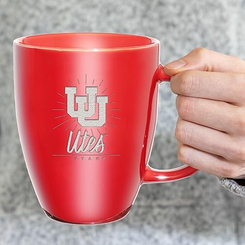 Vista 17 de Rico Industries NCAA - Taza de cerámica con grabado láser, 18 onzas, café y té