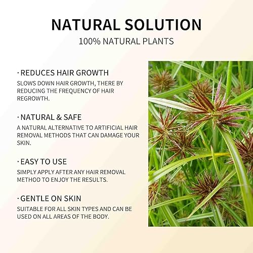 Miniatura 7 de 2 unidades de aceite Cyperus Rotundus, aceite Cyperus Rotundus para depilación, educar el crecimiento del vello corporal, piel suave e hidratante,