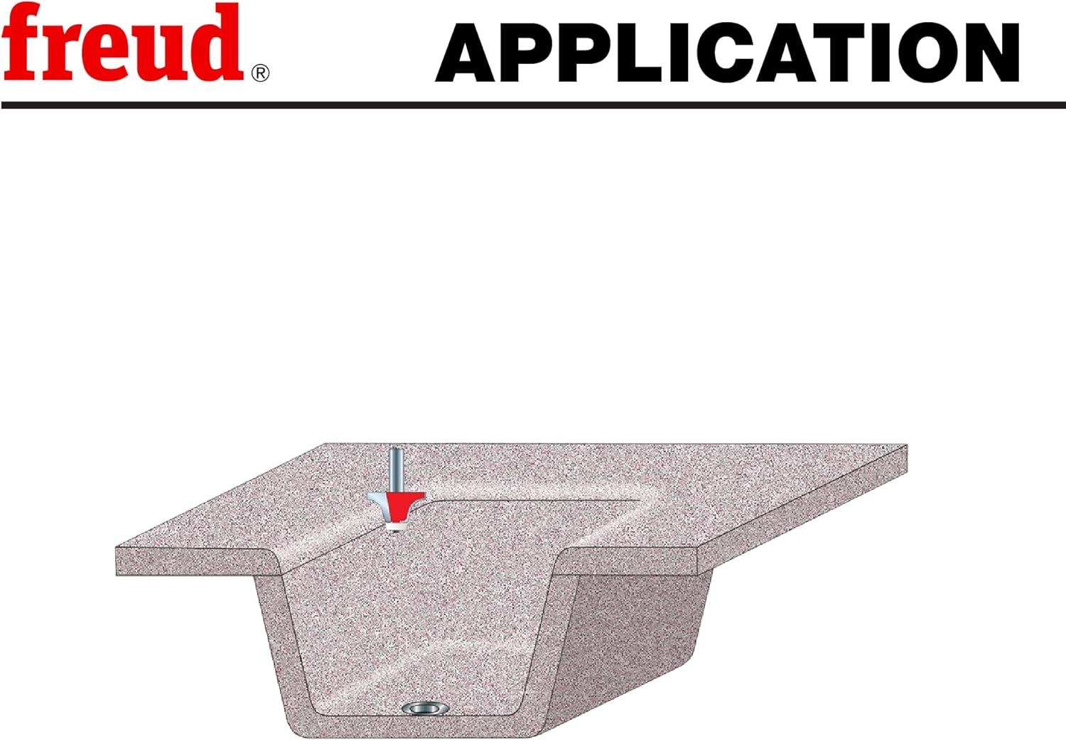 Freud 85-003: 1/2" Radius Round Over Bowl Bit with 1/2" shank, 3-1/8" overall length
