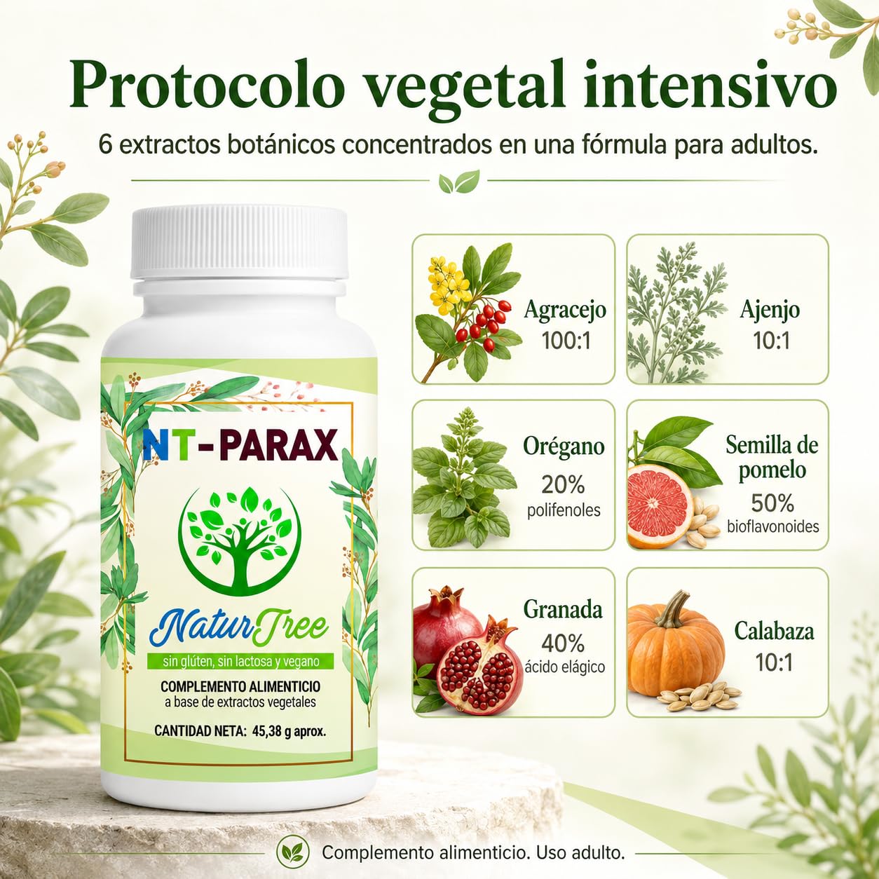 NT-Parax | Berberina, Ajenjo y Orégano | Salud Digestiva
