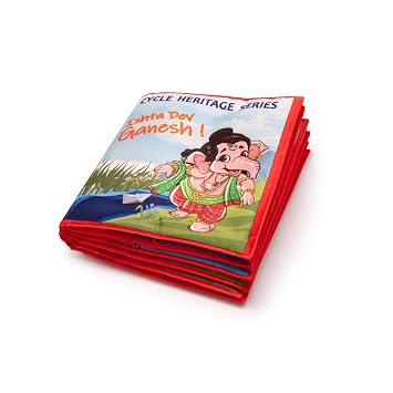 Cycle Heritage Series Ganesha Cloth Book | Washable and Reusable Ganesha Cloth Book