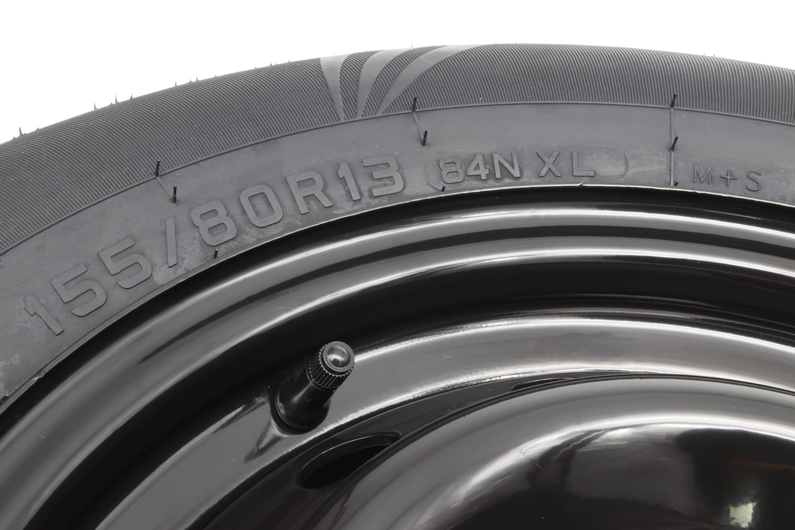 Ruota completa 155/80R13 84N 100 x 4 cerchione rimorchio auto 4Jx13 pneumatico 4 fori nero 155 80 R 13