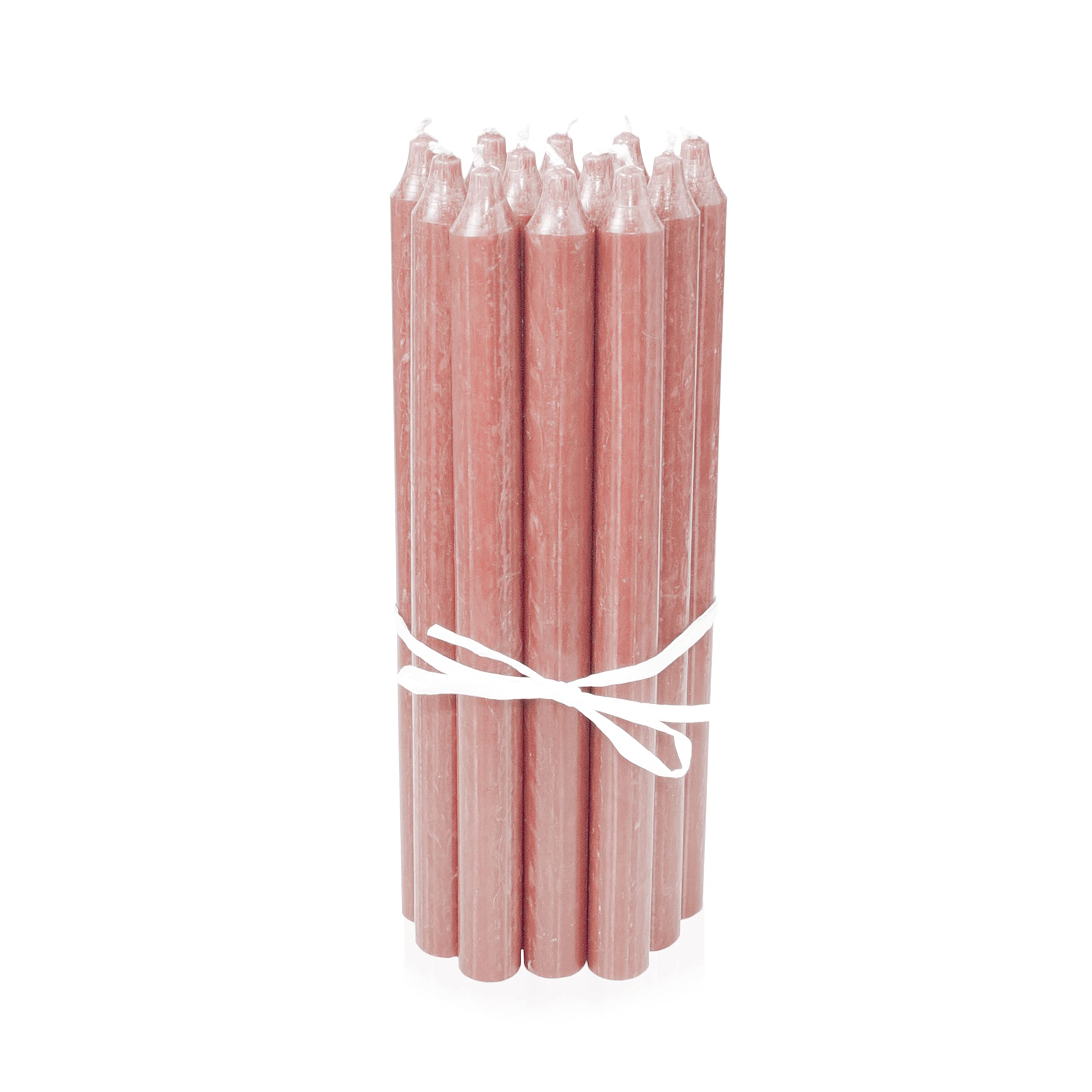 Bougies Blanches LUMELY - Pack De 12 - 29cm X 2.2cm - 14h De Combustion - Fabriqué Au Danemark