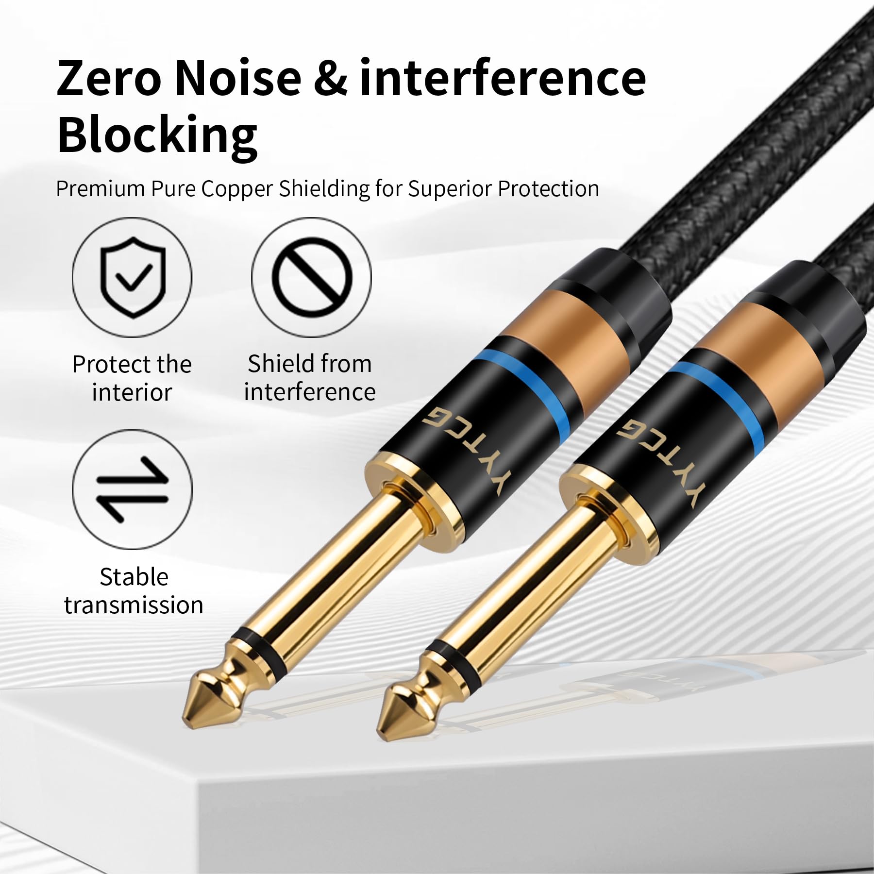 Premium Guitar Cable - 26ft OFC Shielded -7 Premium Guitar Cable - 26ft OFC Shielded -7