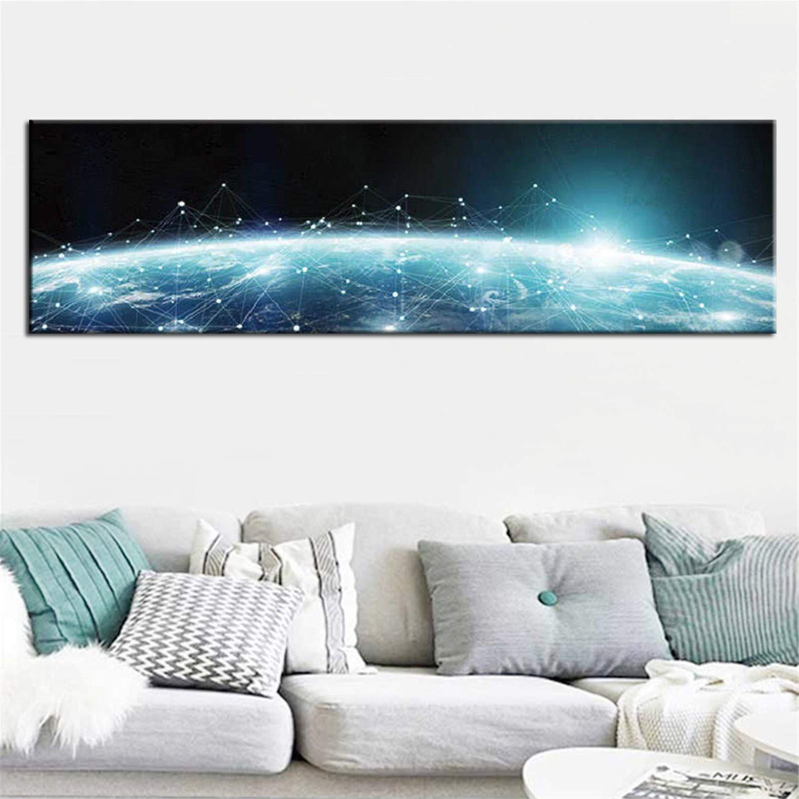 Peinture diamant 5D grand format 32x88 inch paysage naturel toile carrée