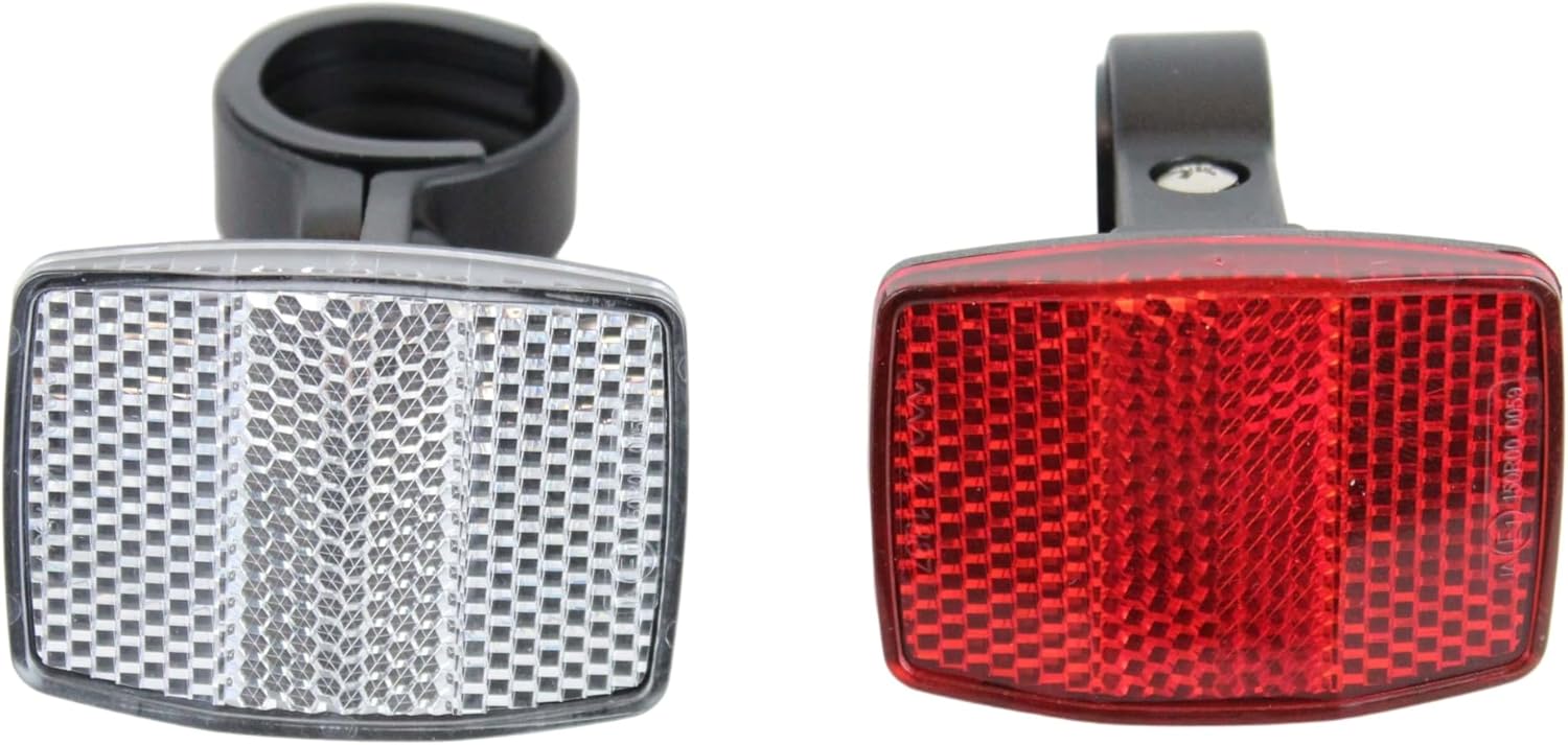 4x Motorrad Reflektoren - Rote Rechteckige Katzenaugen Für Mehr Sicherheit