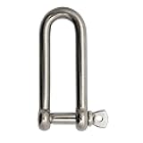 Extreme Max 3006.8207 BoatTector Stainless Steel Long D Shackle - 3/8