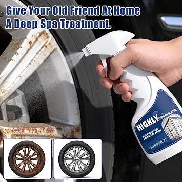 Kubot Rust Remover Spray for Metal, Powerful Rust Remover Heavy Duty Metal Cleaner, Multipurpose Rust Stain Remover for Metal,for Automotive Parts, Tools, Stainless Steel, Fast Acting Rust