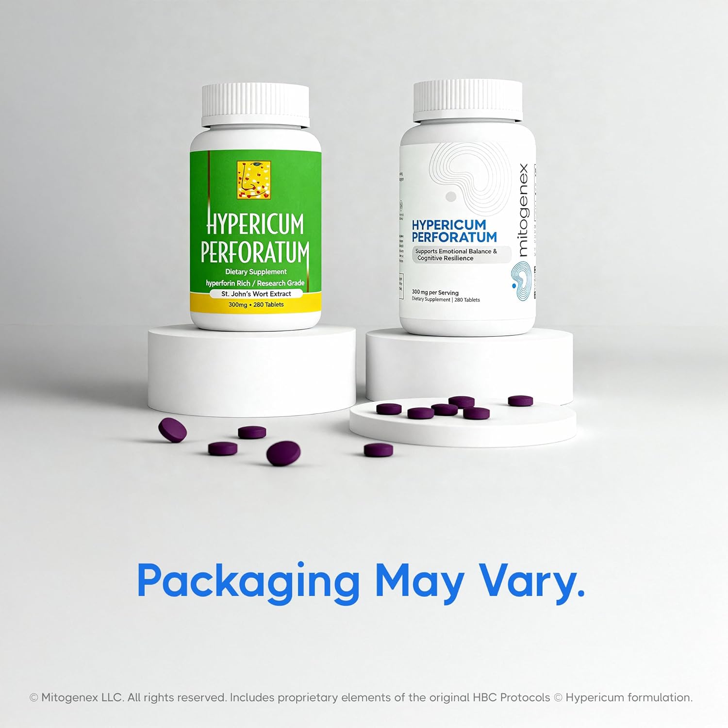 Hypericum Perforatum Extract 300mg | Double-Standardized St. John’s Wort (Hypericin + Hyperforin) | Emotional Balance, Positive Mood & Cognitive Support | High-Potency 280 Vegan Tablets