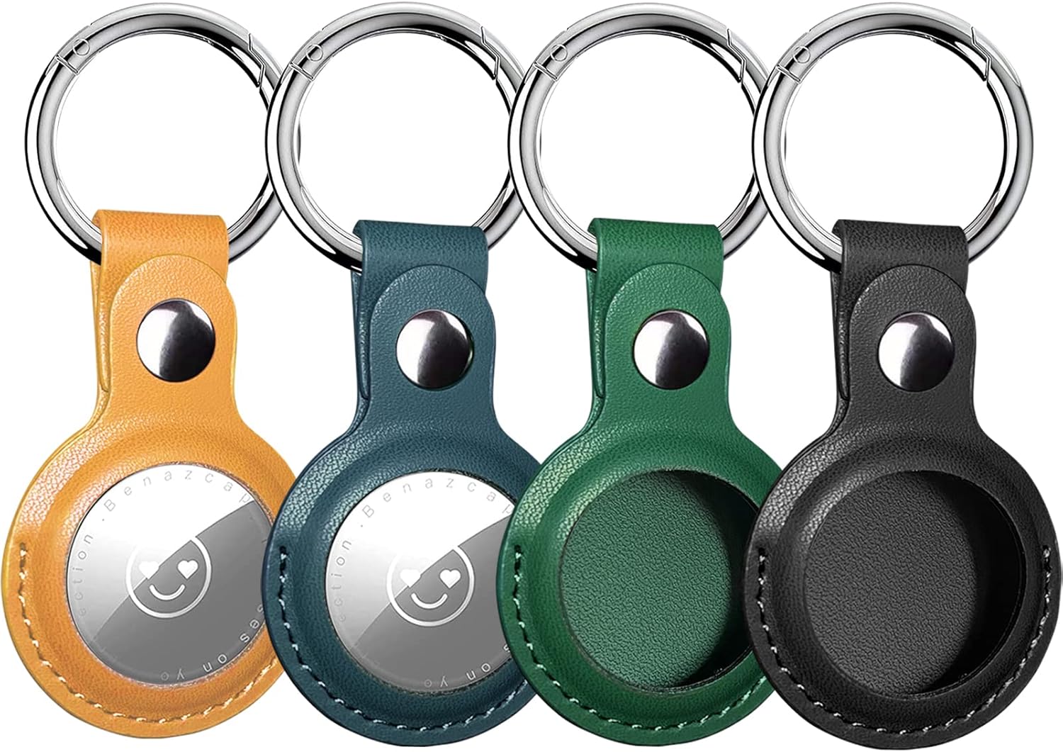 BHIDENAW Air Tag Keyring, Apple Air Tag Holder, Protective Airtag PU