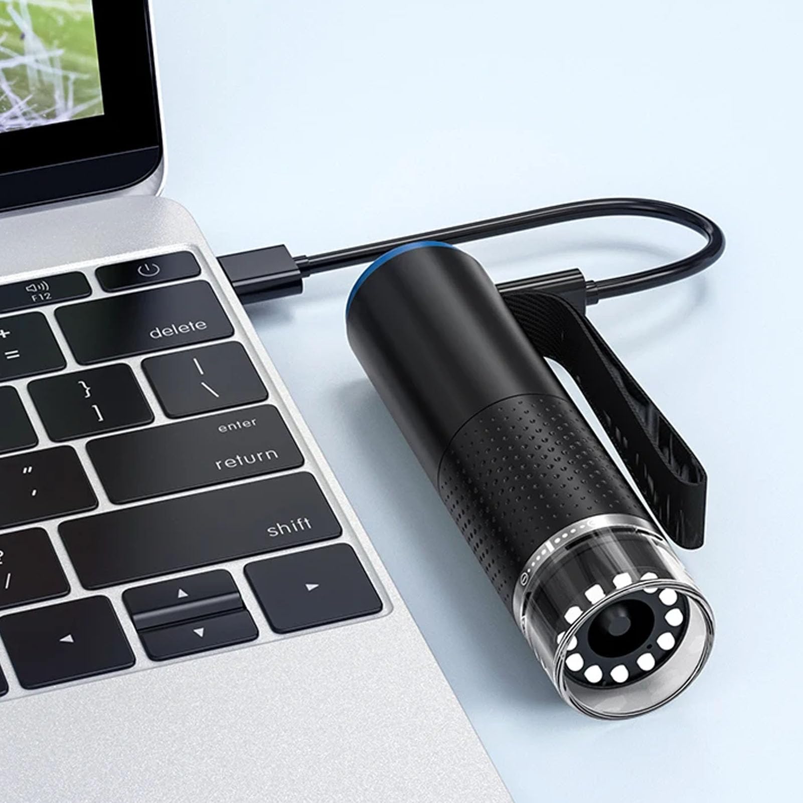 Microscopio de bolsillo portátil con conexión WiFi Zoom 50X-1000X Lupa digital de 2MP para sistemas Android/OS X para exploración científica y pasatiempos