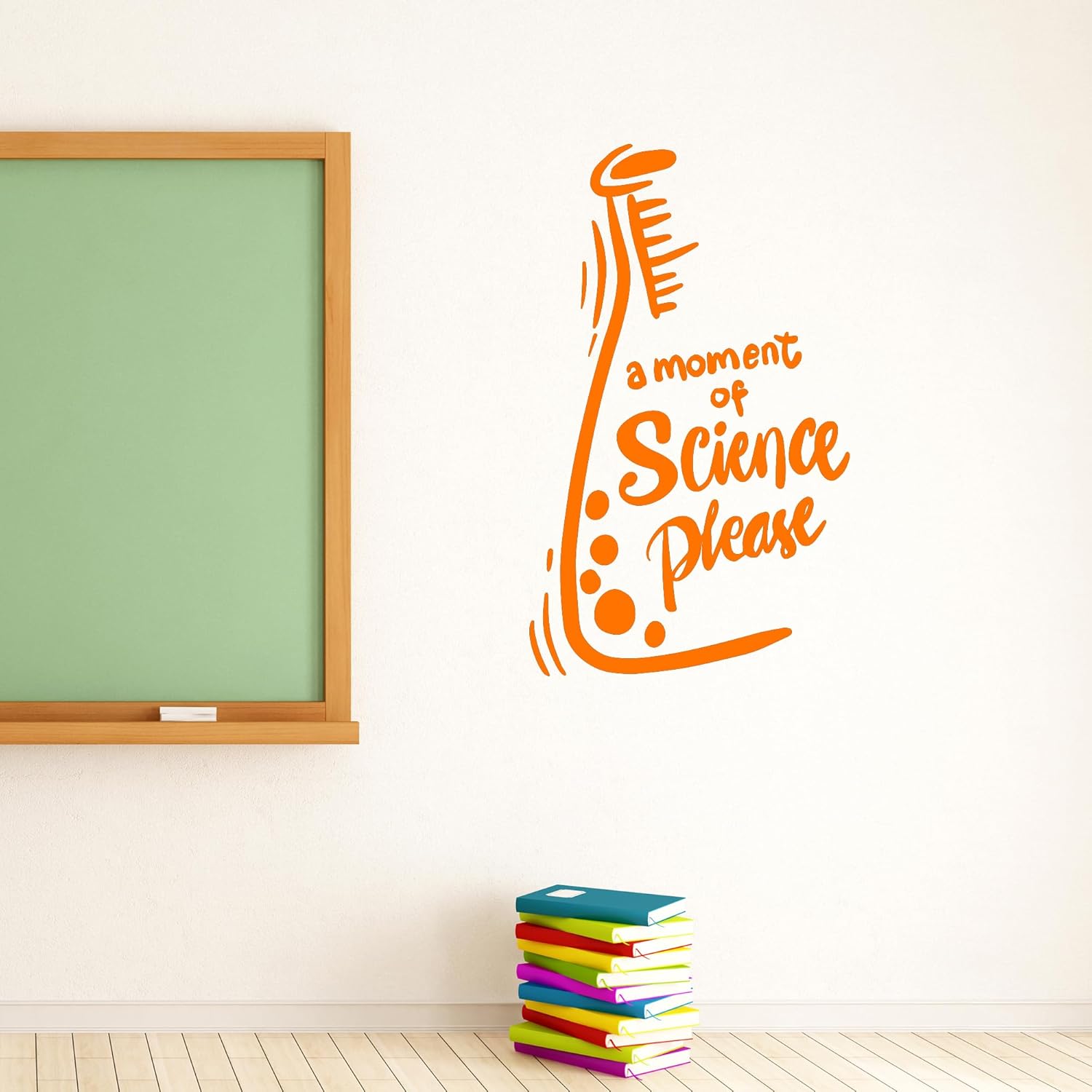 Vinyl Wall Decal Moment of Science Please Mind Quote Classroom Stickers Mural Large Decor (g8056) Black