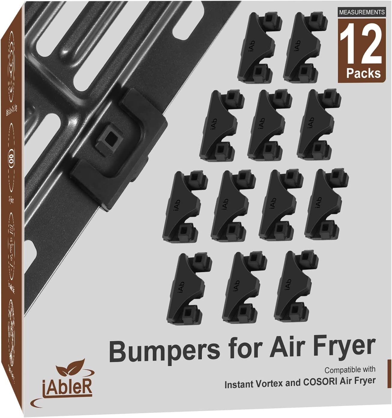 Original Air Fryer Tray Bumpers for Instant Vortex,Cosori-or Other Original Air Fryer Tray Bumpers for Instant Vortex, Cosori-or Other Air Fryers Crisper Plate Rubber Feet Replacement Parts