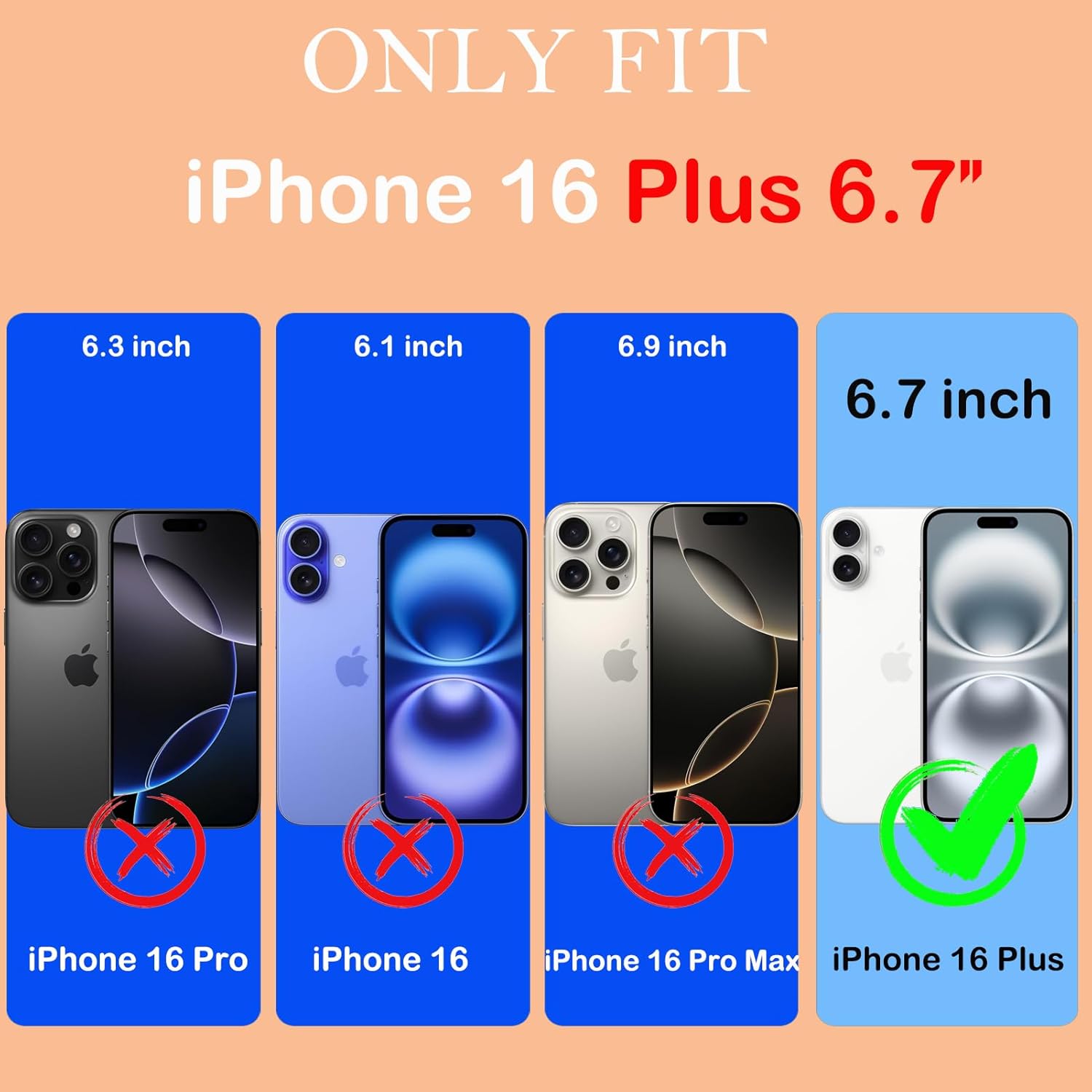 for iPhone 16 Plus Case with Screen Protector,Built-in Invisible Kickstand,Heavy Duty Shockproof Drop Protection Military Grade Tri-Layer Rugged Durable Cell Phone Cover for Apple 16 Plus 6.7"(Green) - Image 7