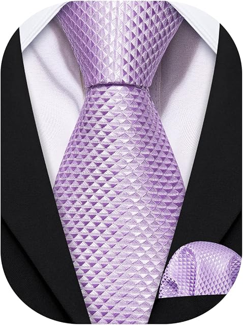 Barry.Wang Boys Tie Boys Silk Necktie Pocket square Set,Paisley Plaid For Prom Party Busines Ceremony