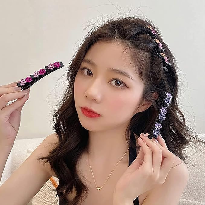 24 pinzas para el cabello con piedras de cristal miniatura 3