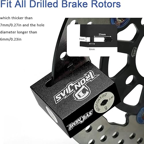 Miniatura 7 de Bloqueo de disco para motocicleta, antirrobo, aleación impermeable con cable de recordatorio y 2 llaves, sin alarma para motocicleta, E-scooter