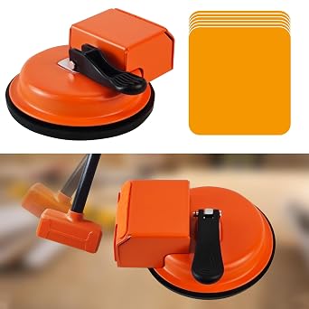 Floor Gap Fixer Tool, Floor Repair Suction Plank Grabber for Closing Gaps in Laminate Floors, Vinyl Plank, Hardwood, Tile, Heavy Duty Plank Grabber Fixer Tool with Pump Suction & Sticky Pads