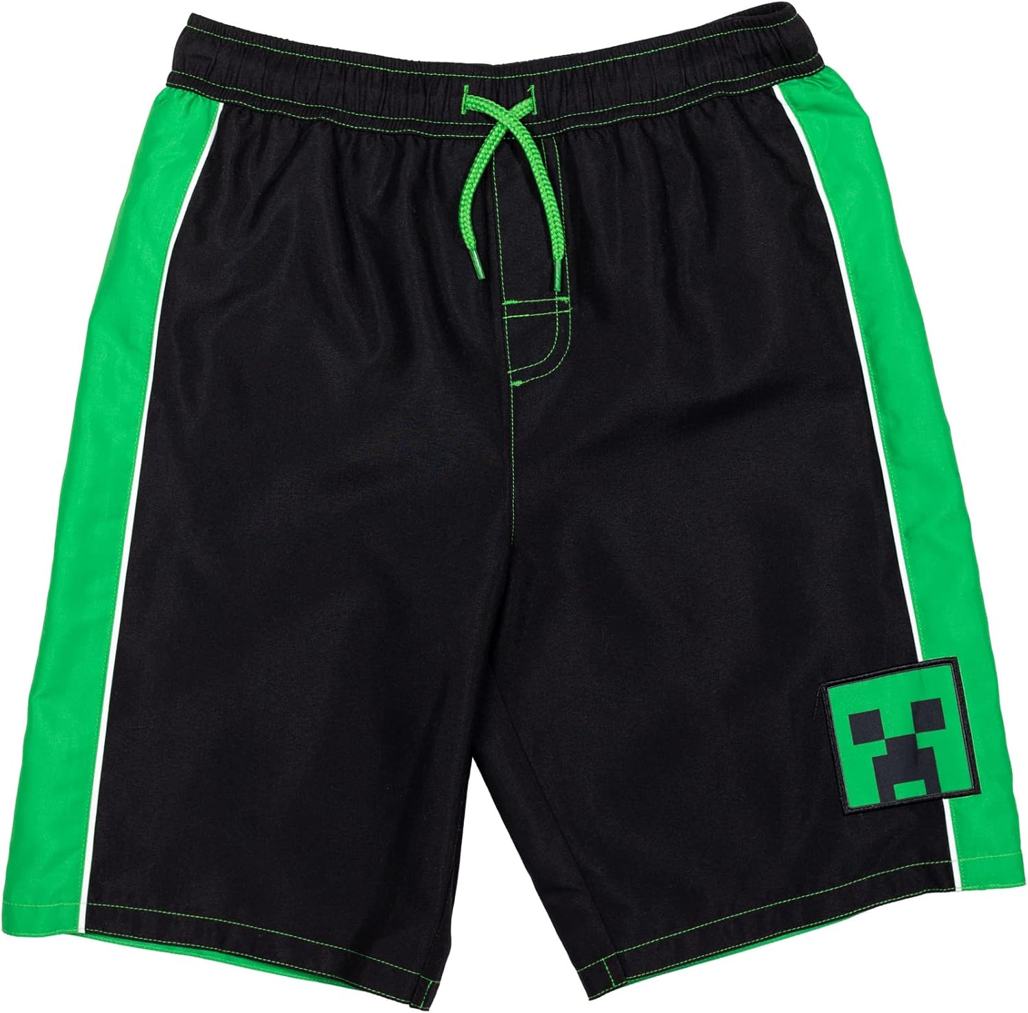 Minecraft Raglan Rash Guard and Swim Trunks UPF 50+ Outfit Set Little Kid to Big Kid Sizes (4-18-20) - Image 4