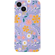 PrintiFy Apple Iphone 15 Uyumlu Lansman K l f  i ek Tasar ml  I i Kadife Kapak-lila
