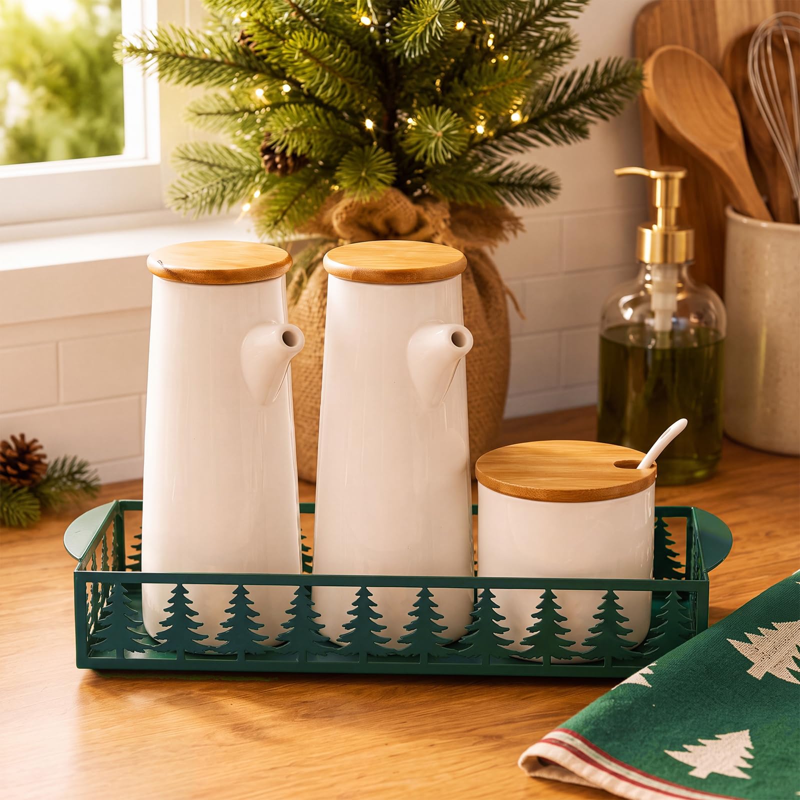 Christmas Tree Toilet Paper Basket Toilet Tank Paper Holder — Amazon image 6