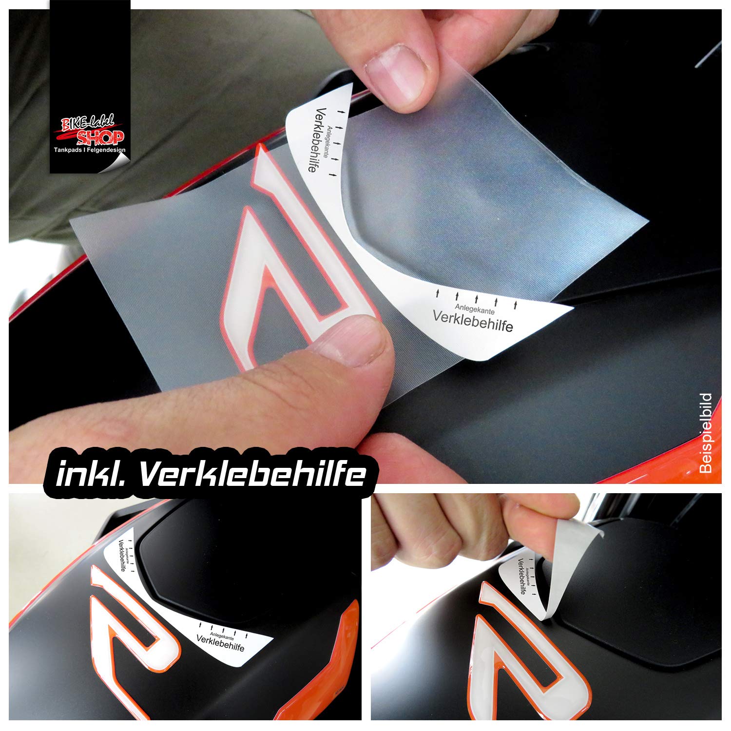 Adesivo Protettivo Per Serbatoio KTM 1290 Super Duke R (fino Al 2019): Pellicola Antigraffio 3D BIKE-label, Made In Germany