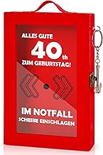 CSYY Emergency Box with Hammer, Funny 40th Birthday Money Gifts Personalised Creative DIY Fire Brigade Gifts Ideal for Money Gift Vouchers Jewellery Wedding Anniversary